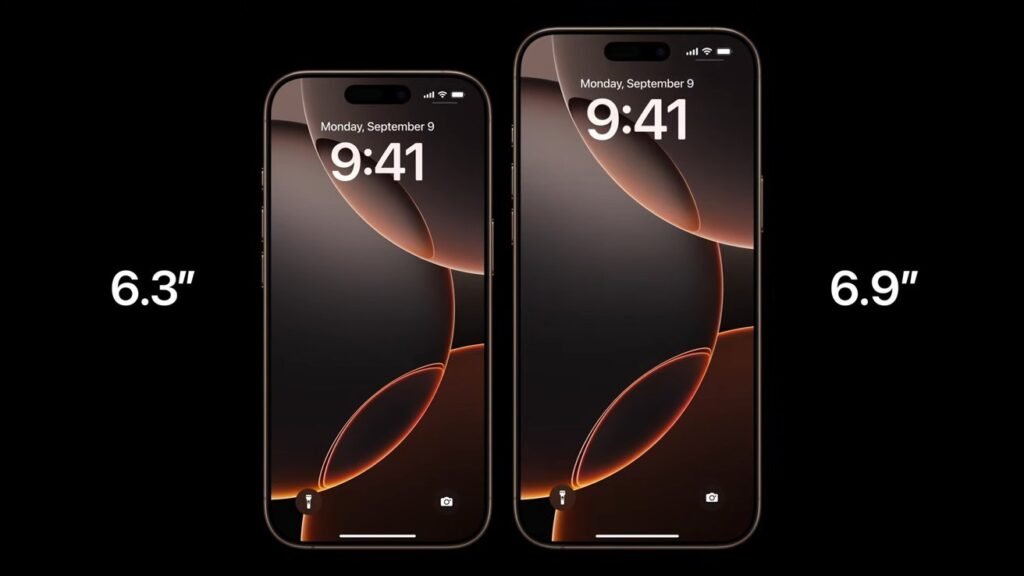 iphone 16 pro max size comparison